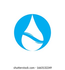 Water drop Logo Template vector illustration design