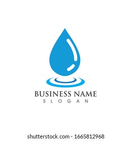 water drop Logo Template vector illustration