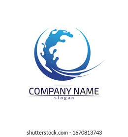 water drop Logo Template vector illustration design
