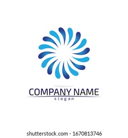 water drop Logo Template vector illustration design

