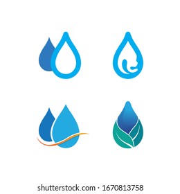 water drop Logo Template vector illustration design
