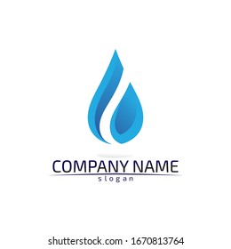 diseño de ilustración vectorial de plantillas de logotipos de gota de agua
