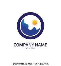 water drop Logo Template vector illustration design
