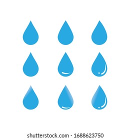 Water drop Logo Template vector illustration design