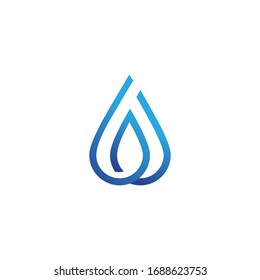 Water drop Logo Template vector illustration design