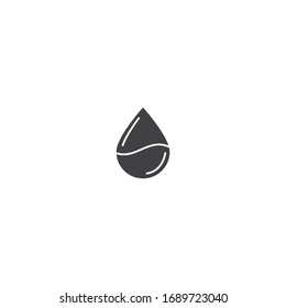 Vektorillustration mit Wassertropfen-Logo