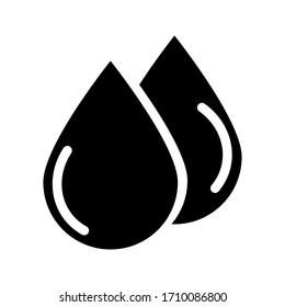Water drop Logo Template vector illustration design on white background. 