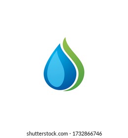 Water drop Logo template vector design