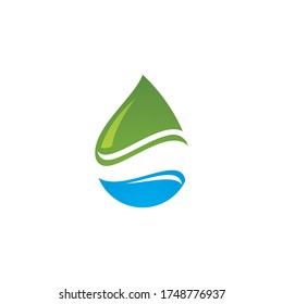 ilustración vectorial de plantillas de logotipo de caída de agua