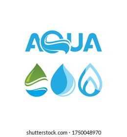 ilustración vectorial de plantillas de logotipo de caída de agua