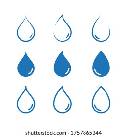 Water drop Logo Template vector illustration design