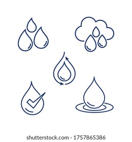 Water drop Logo Template vector illustration design