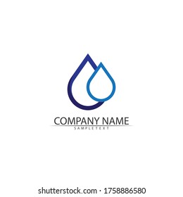 Plumbing Water Logo Icon Vector Template Stock Vector (Royalty Free ...