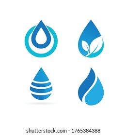 water drop Logo Template vector illustration design