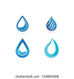 Water drop Logo template vector design