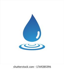 Water drop Logo Template vector illustration design