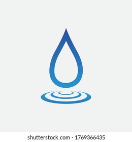 Water drop Logo Template vector illustration design