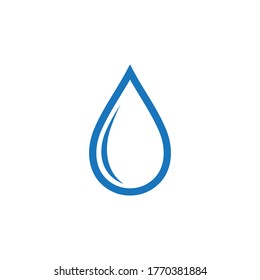 Diseño de ilustraciones vectoriales de plantillas de logotipos de caídas de agua