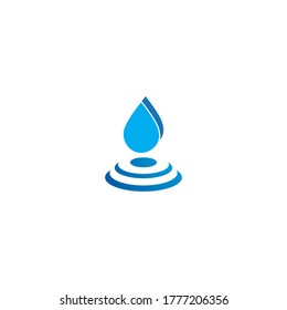 Water drop Logo template vector design