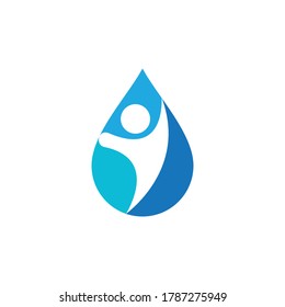 water drop Logo Template vector illustration design