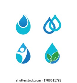 water drop Logo Template vector illustration design