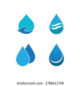 water drop Logo Template vector illustration design