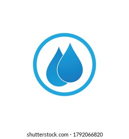 water drop Logo Template vector illustration design