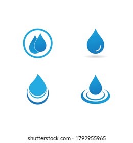 water drop Logo Template vector illustration design