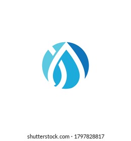 Water drop Logo Template vector illustration design