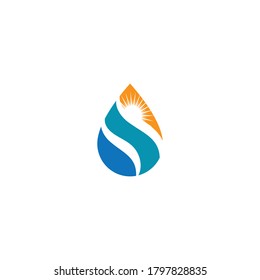 Water drop Logo Template vector illustration design