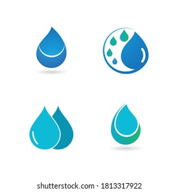 water drop Logo Template vector illustration design