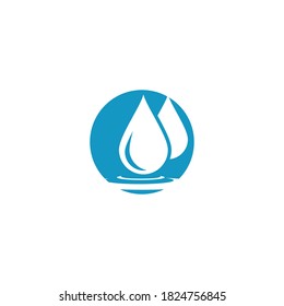 Water drop Logo Template vector illustration design