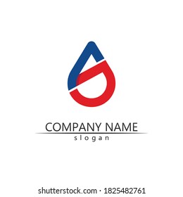 water drop Logo Template vector illustration design 