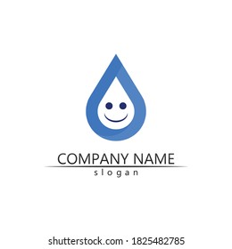 water drop Logo Template vector illustration design 