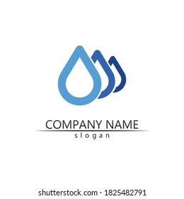 water drop Logo Template vector illustration design 