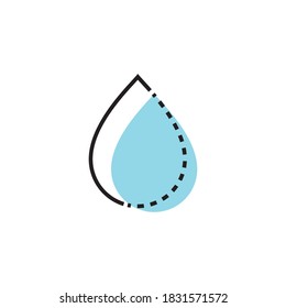 Water drop Logo Template vector illustration design