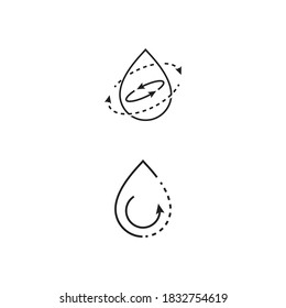 Water drop Logo Template vector illustration design