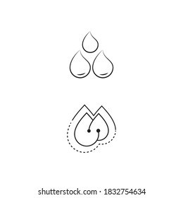 Water drop Logo Template vector illustration design