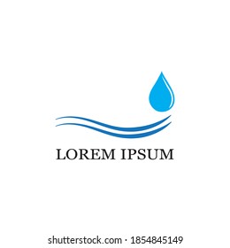 Water drop Logo Template vector illustration design