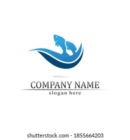 Diseño de ilustraciones vectoriales de plantillas de logotipos de caídas de agua