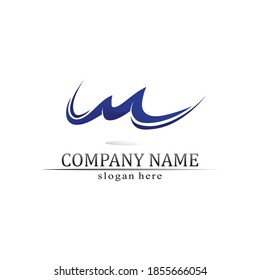Diseño de ilustraciones vectoriales de plantillas de logotipos de caídas de agua