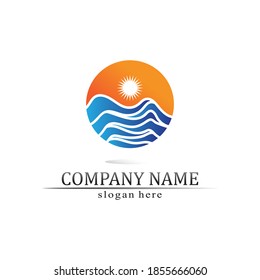 Water drop Logo Template vector illustration design