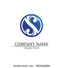 Water drop Logo Template vector illustration design