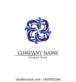 Water drop Logo Template vector illustration design