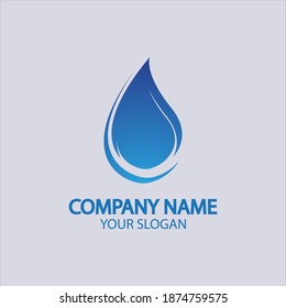 Water drop Logo Template vector illustration design