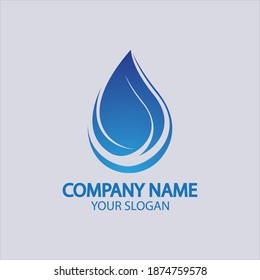 Water drop Logo Template vector illustration design