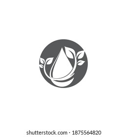 Diseño de ilustraciones vectoriales de plantillas de logotipos de caídas de agua