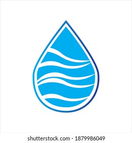 diseño de ilustraciones vectoriales de plantillas de logotipo de caída de agua