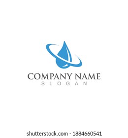 Water drop Logo Template vector illustration design