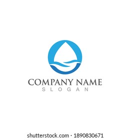 Water drop Logo Template vector illustration design